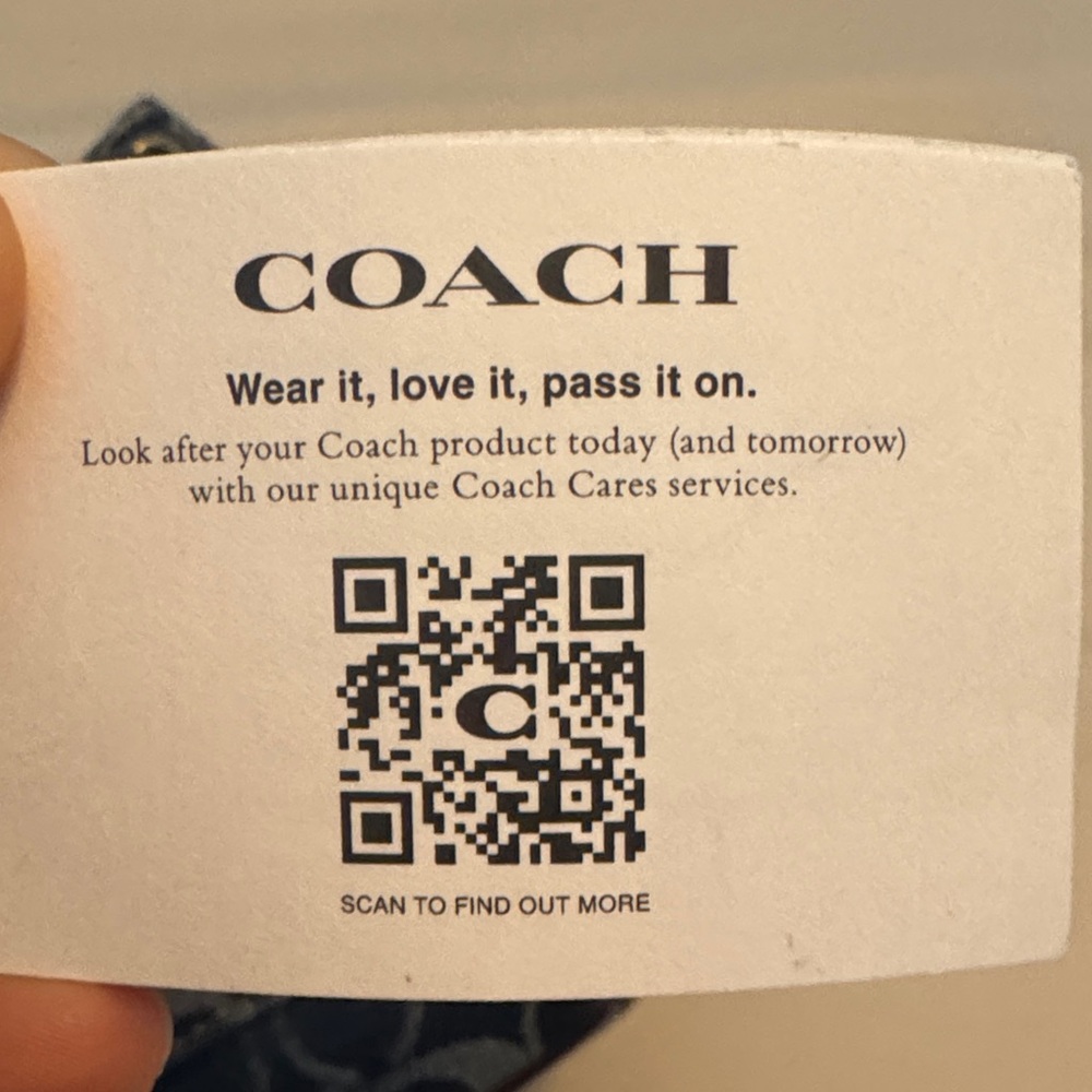 Coach Navy Patterned Women's Backpack - image 2